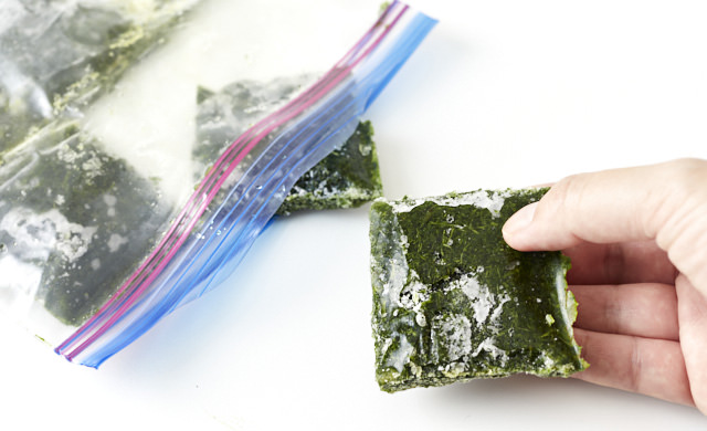 1かけ取り出した様子の写真