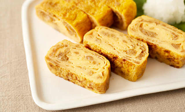 かんぴょう入り卵焼きの写真