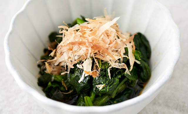 ほうれん草のポン酢おひたしの写真