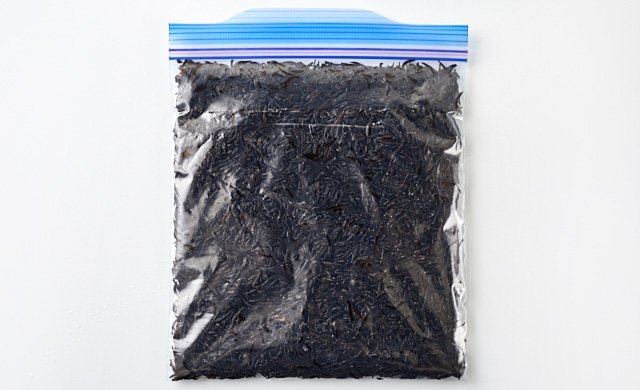 冷凍用保存袋に入れた写真