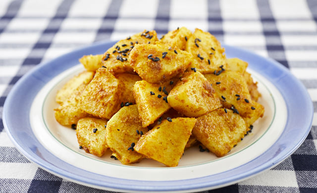 じゃがいものカレー炒めの写真