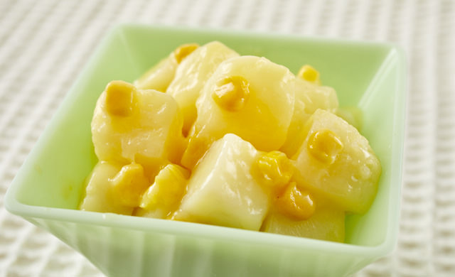 じゃがいものコーンスープ煮の写真