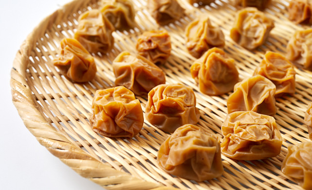 完成した梅干しの写真