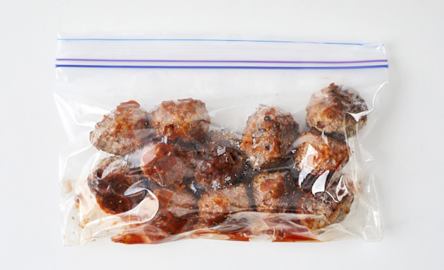 冷凍用保存袋に入れた状態の写真