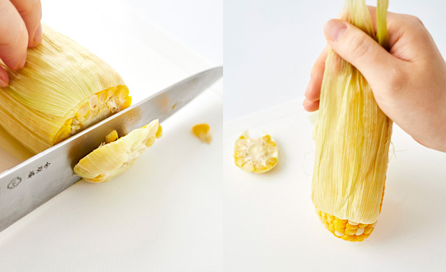 とうもろこしをゆでるならレンジで5分が正解 塩味の付け方 2本加熱も ほほえみごはん 冷凍で食を豊かに ニチレイフーズ