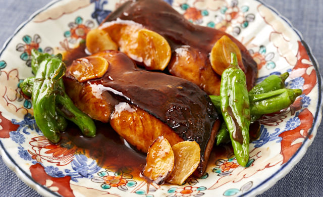 シイラの韓国風照り焼きの写真