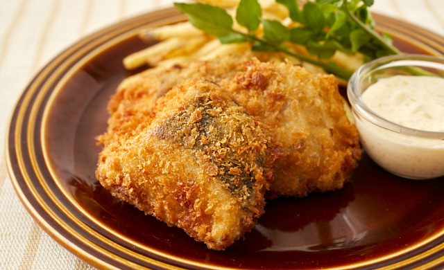 シイラのパン粉揚げの写真