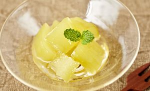 青パパイヤのコンポートの写真