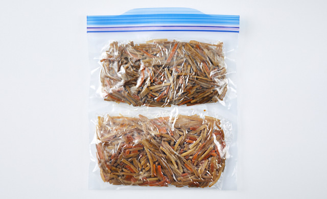 きんぴらごぼうの冷凍 小分けで作り置きがおすすめ お弁当にも大活躍 ほほえみごはん 冷凍で食を豊かに ニチレイフーズ