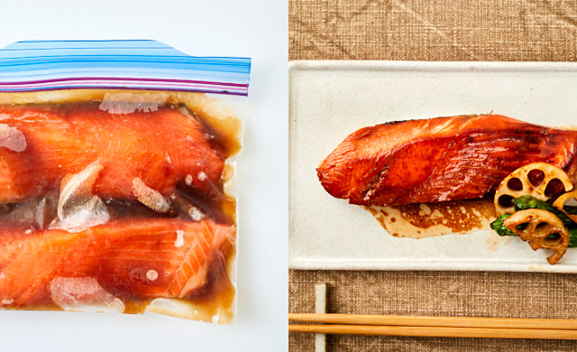 照り焼きの下味冷凍の写真/照り焼きの写真