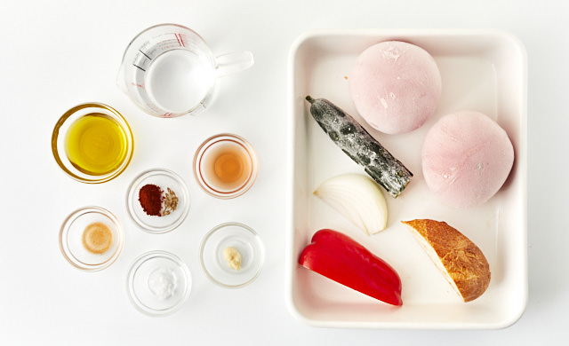 ガスパチョの材料の写真