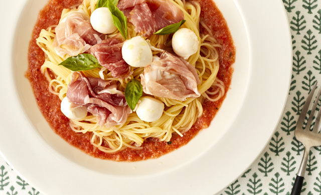 冷製パスタの写真