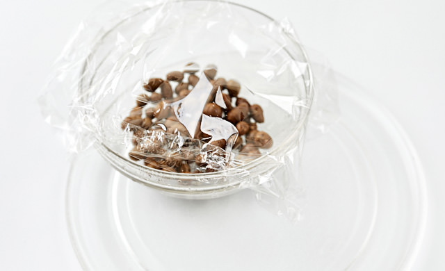 むかごをラップした写真