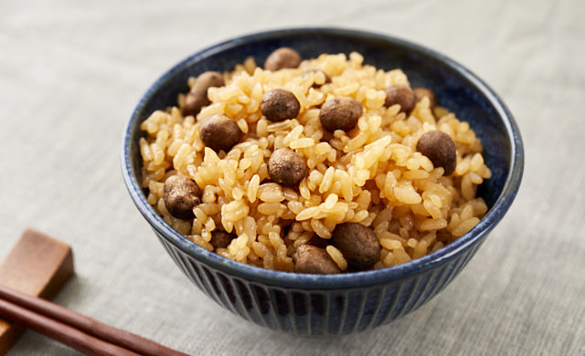 むかごごはんの写真