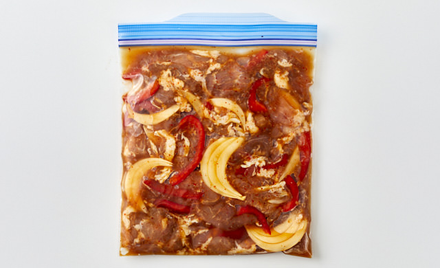 豚肉のプルコギの下味冷凍の写真