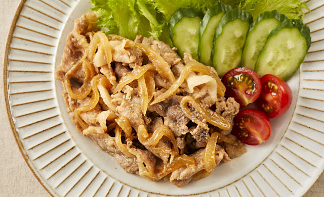 豚肉の生姜焼きの写真