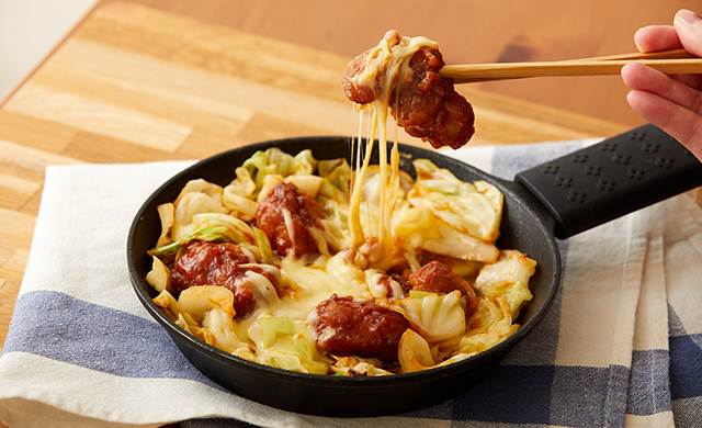 辛くないとろ～りチーズタッカルビ完成カット