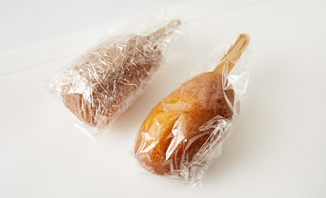 ラップで包んだ写真