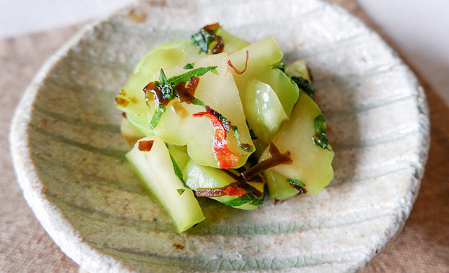 ハヤトウリの浅漬け