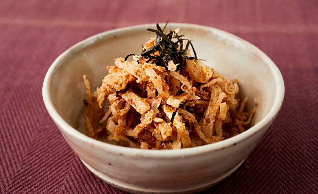 大根とかつお節サラダの写真