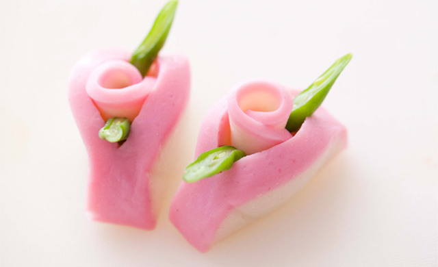 かまぼこローズ2つ