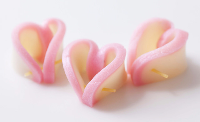 ハート型のかまぼこ