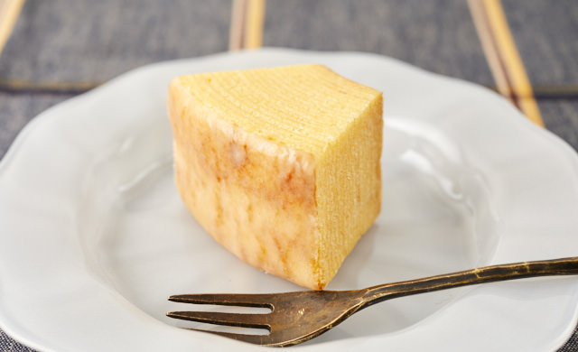 凍ったバームクーヘンの写真