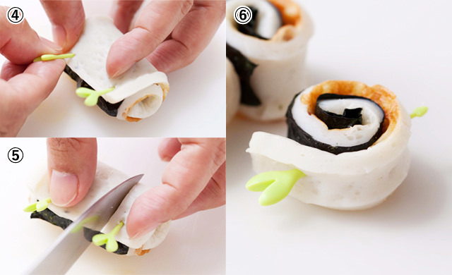 ちくわのりうず巻き 作り方2