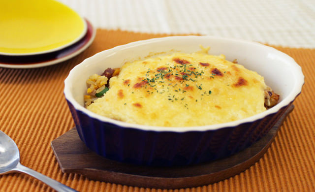 ヘルシー炒飯ドリア