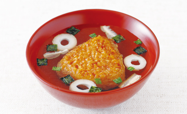 『焼おにぎり 10個入』のお吸いもの仕立て
