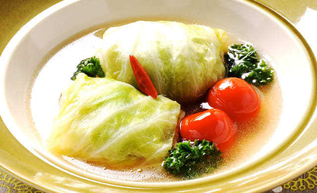 ミニハンバーグのロールキャベツ