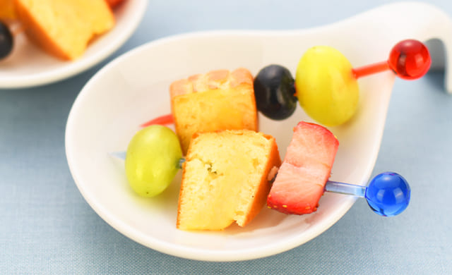 今川焼とフルーツピンチョス