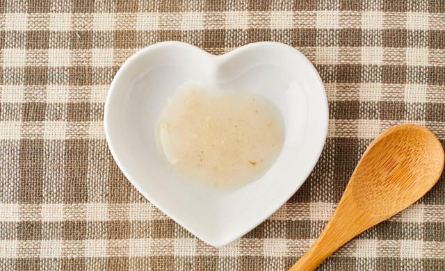 初期のオートミールがゆの写真