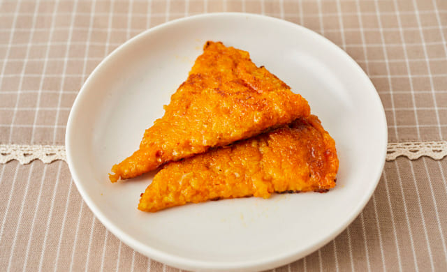 かぼちゃ入りオートミールパンケーキの写真