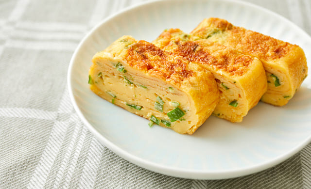 ねぎ入り卵焼きの写真