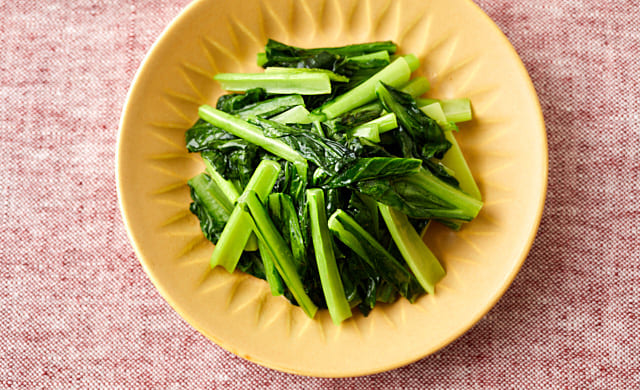 小松菜のバターソテーの写真