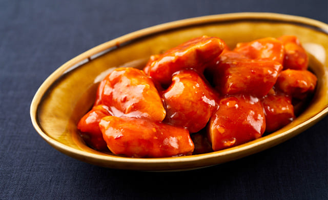 鶏ささみのトマトケチャップ炒めの写真