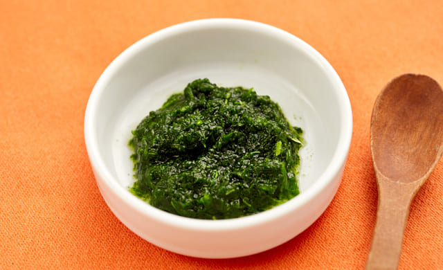 ほうれん草のペーストの写真