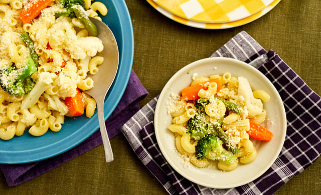 洋風野菜の簡単煮込みパスタの写真