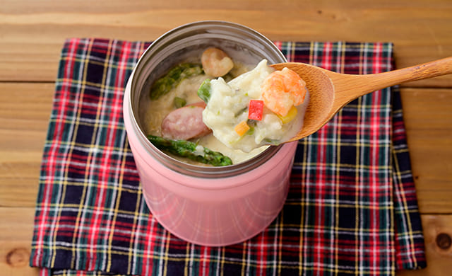 えびピラフのクリームリゾット