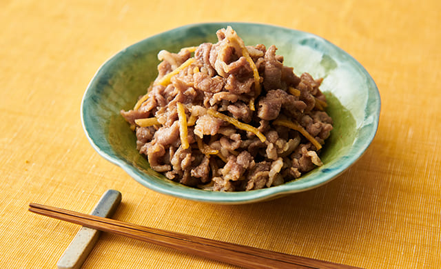 豚こまのしぐれ煮の写真