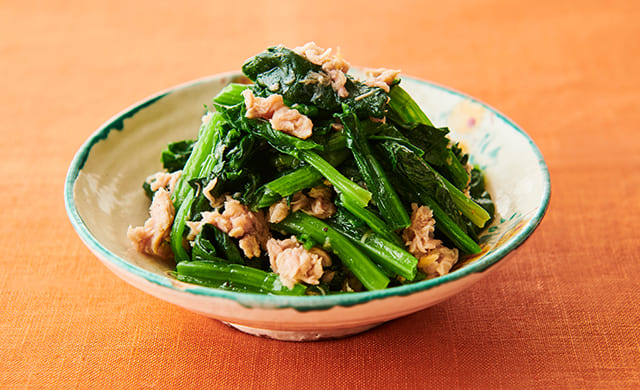 ほうれん草とツナのナムルの写真