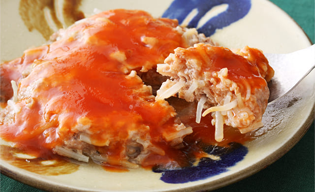 もやしと豚挽き肉のレンジ蒸しの写真