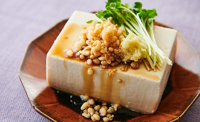 揚げ玉冷奴の写真