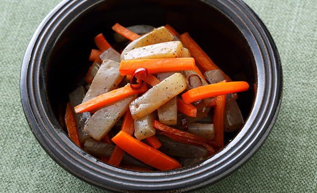 こんにゃくのきんぴらの写真