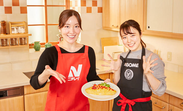 完成したオムライスの写真