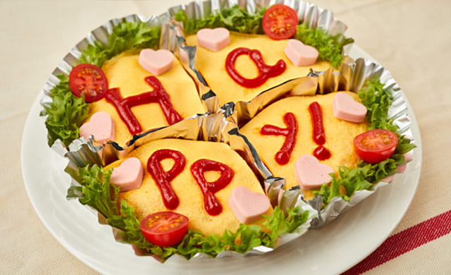 オムライスケーキの写真