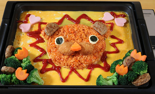 オープンオムライスの写真