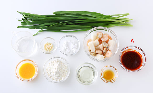 チヂミの材料の写真