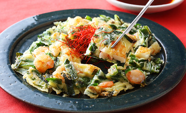 海鮮チヂミの写真